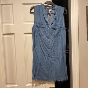 Francesca’s linen “denim-style” flowy sundress-M